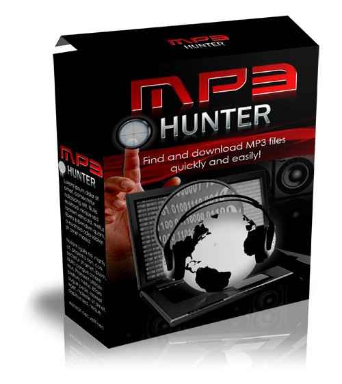 MP3 Hunter digital software for instant MP3 downloads with PLR MRR resell rights