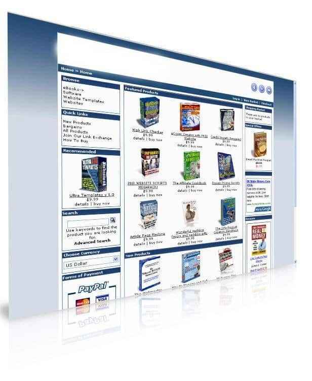 My Turnkey Ebook Store script with PLR MRR resell rights for automated digital downloads