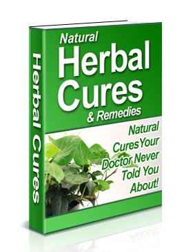 Natural Herbal Cures and Remedies digital PLR book with medicinal herbs and healing plants