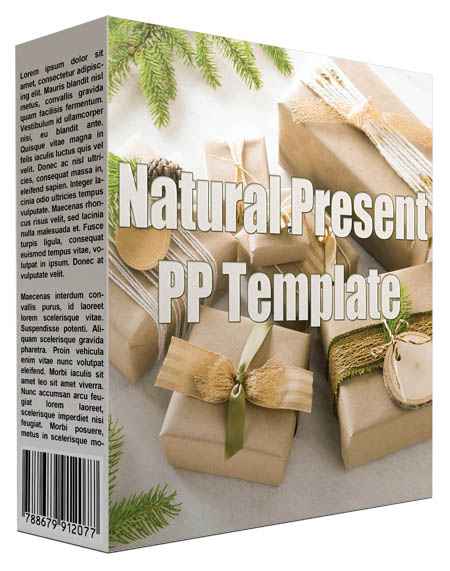 Natural Present Multipurpose PowerPoint Template for professional presentations with PLR/MRR resell rights