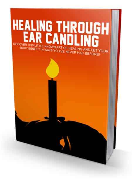Ear candling healing guide with PLR digital download for wellness niche resale rights
