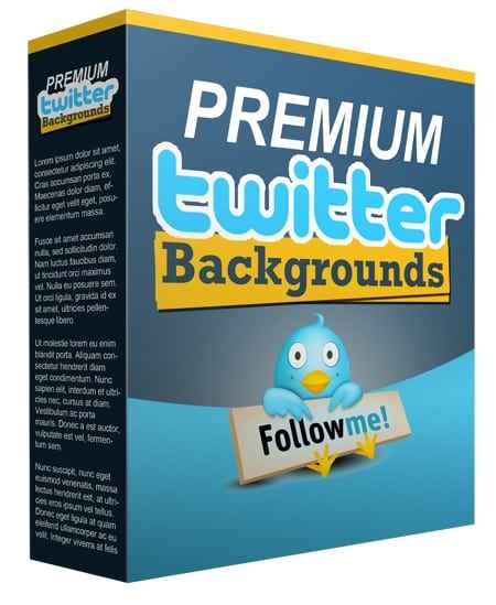 Professional Twitter background package with PLR MRR resell rights digital download