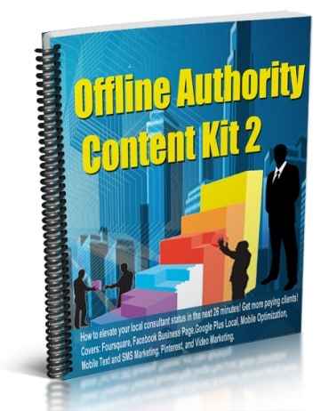 Checklist of local marketing tools for offline authority PLR product with resell rights