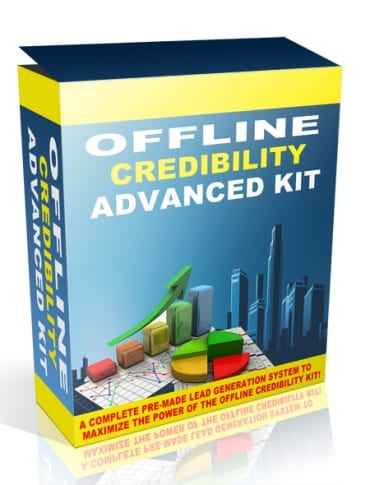 Offline Credibility Advanced Kit digital PLR MRR lead generation system with video marketing upgrade