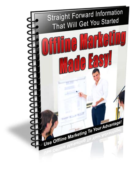 Offline Marketing Made Easy digital PLR guide with resell rights for business owners