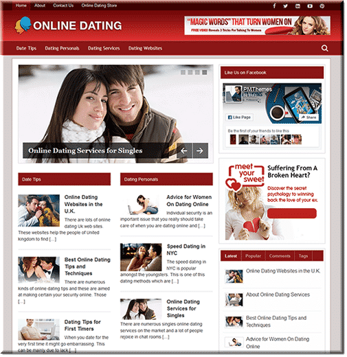Ready-made online dating PLR blog with graphics, content, and plugins - digital download with resell rights