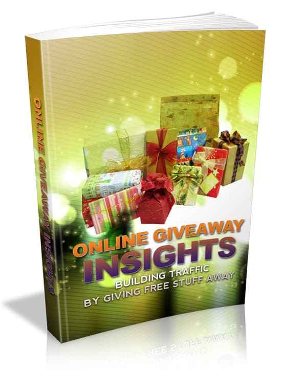 Online giveaway insights report with PLR resell rights, marketing strategy digital download