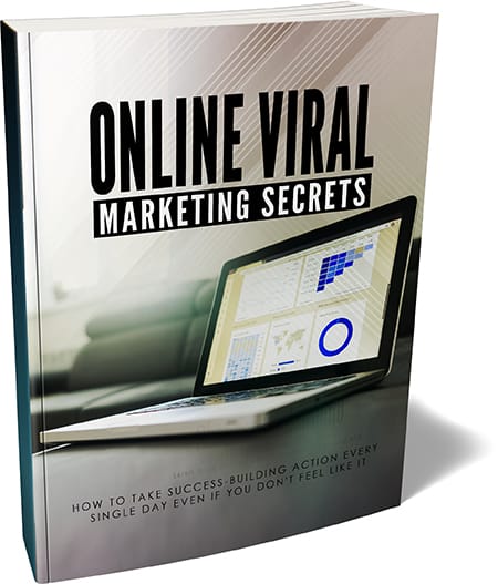 Viral marketing guide with PLR MRR rights showing content creation and traffic strategies