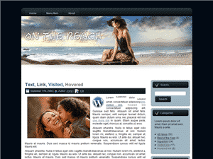 On the Beach 03 WP Theme with Master Resale Rights - coastal lifestyle wordpress theme digital download