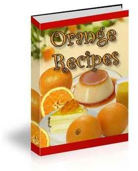 65 Orange Recipes digital cookbook with PLR and MRR resell rights for culinary entrepreneurs