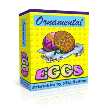Ornamental eggs digital PLR collection - Ukrainian decorative egg designs for resale