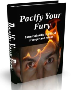 Digital download pacify your fury eBook cover art for anger management and inner peace guides