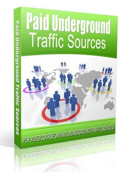 Paid Underground Traffic Sources video course thumbnail showing traffic generation strategies for digital marketers