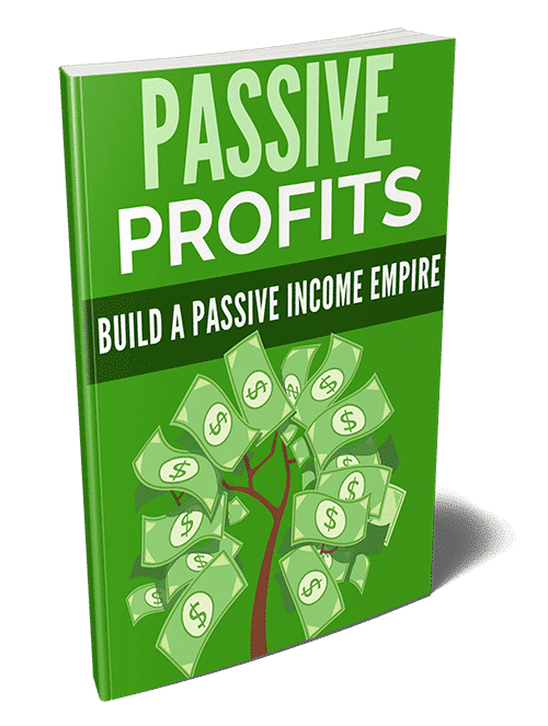 Passive income blueprint digital report with PLR MRR resell rights showing earnings chart