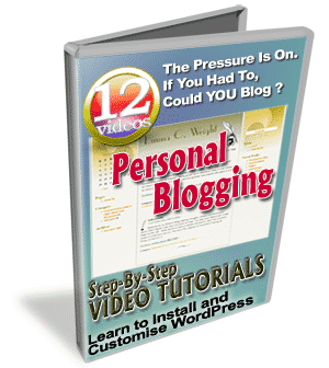 Personal Blogging video course with PLR MRR resell rights – step-by-step WordPress tutorial