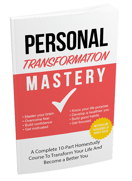 Personal Transformation Mastery digital PLR cover highlighting self-improvement and resell rights
