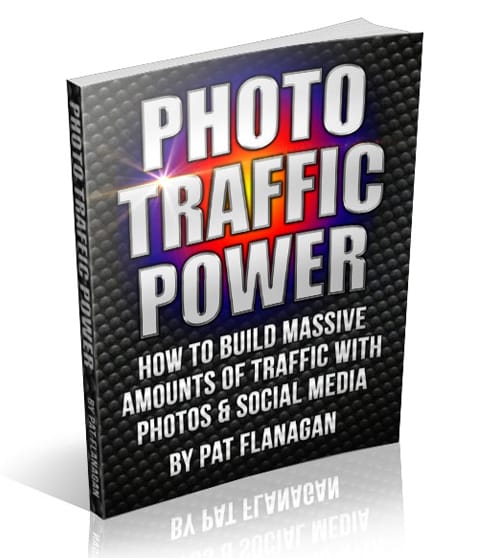 Photo Traffic Power eBook cover showing traffic strategies with photos and social media for Facebook