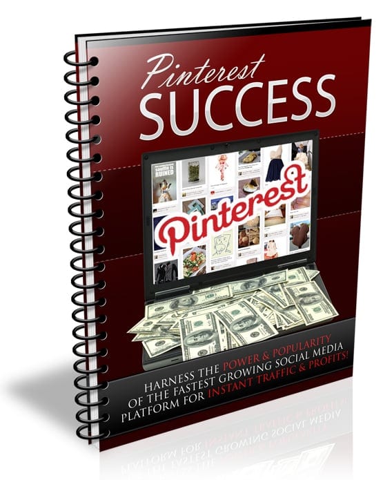 Pinterest Success PLR report showing social media marketing strategies for traffic and sales