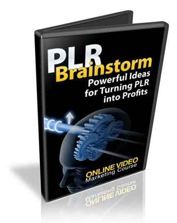 PLR Brainstorm video series featuring private label rights products for digital resell success