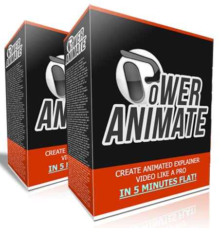 Power Animate V1 animated explainer video creation tool with PLR MRR resell rights