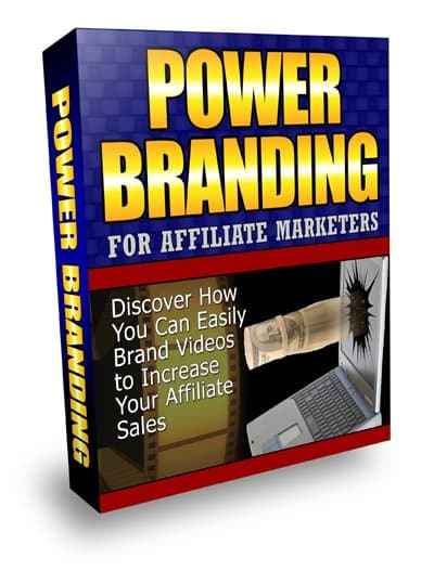 Power Branding For Affiliate Marketers video series with PLR resell rights digital download