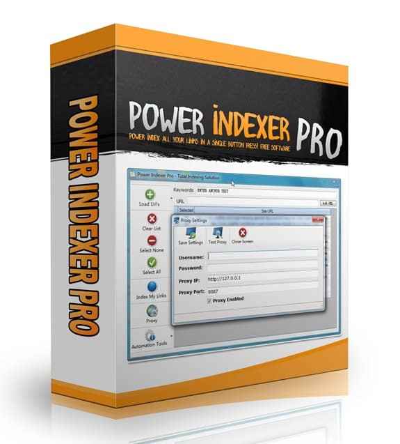 Power Indexer Pro software for fast URL indexing and traffic generation