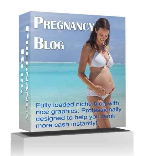Ready-to-sell pregnancy niche blog with PLR rights and professional graphics for instant digital download