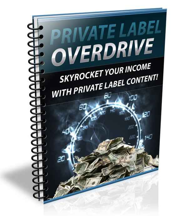 Private Label Overdrive - PLR report with digital resell rights and auto-responder sequence