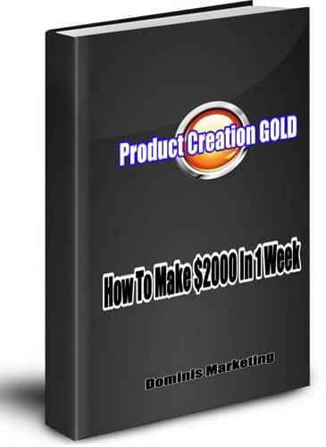 Product Creation Gold digital guide with PLR MRR resell rights for online marketers
