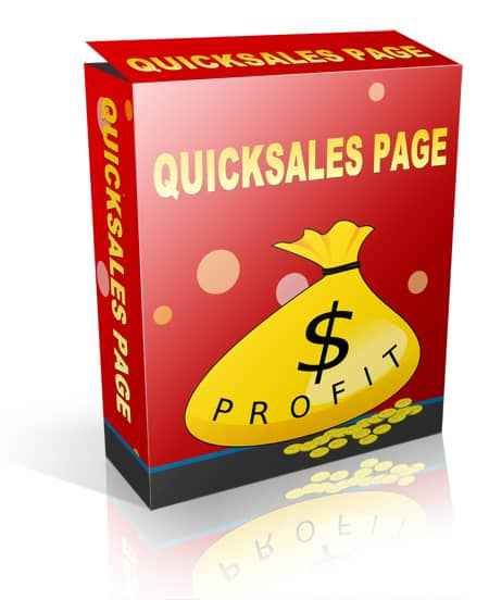 QuickSales Page PLR - WordPress sales page plugin with resell rights for unlimited use