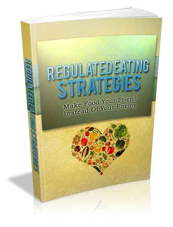 Regulated Eating Strategies book cover - healthy eating and food management guide with PLR/MRR rights
