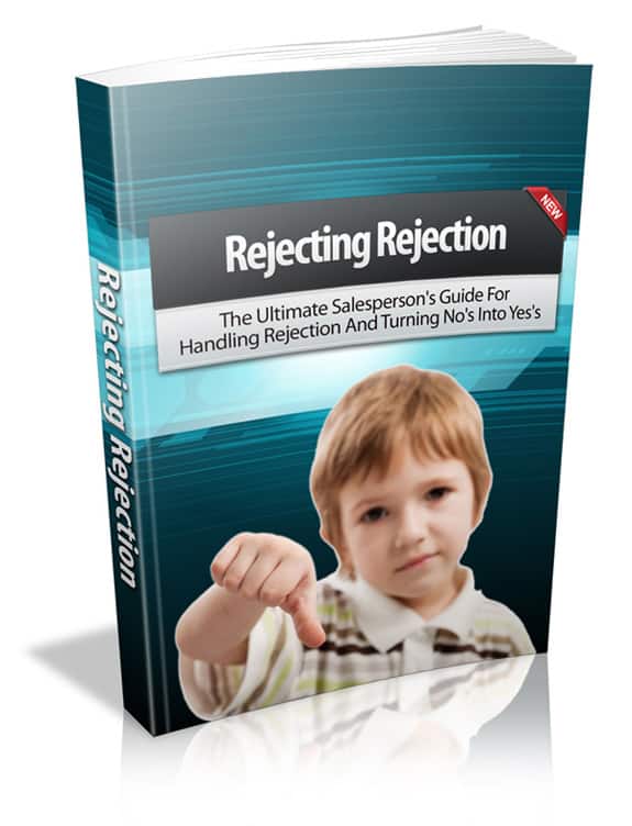 Rejecting Rejection PLR eBook cover – overcome online business failure with resell rights