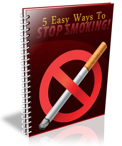 Quit smoking guide with PLR/MRR resell rights - digital download cover
