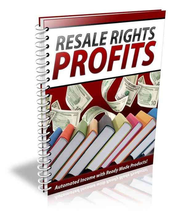Resale Rights Profits digital product PLR MRR resell rights money making guide