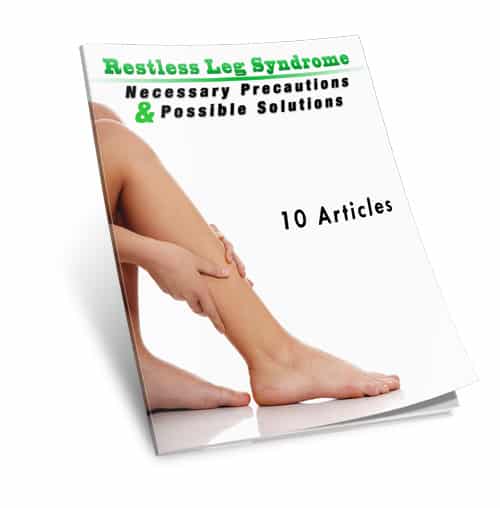 Restless Leg Syndrome ebook cover – digital download with PLR resell rights for natural RLS relief