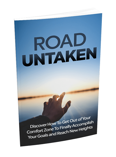 Road Untaken PLR eBook - step out of comfort zone digital guide with resell rights