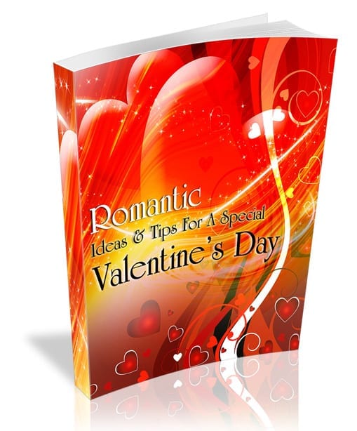 Romantic Ideas For A Special Valentine’s Day ebook cover with red roses and heart imagery