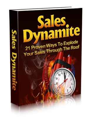 Sales Dynamite digital report with PLR MRR resell rights - boost online sales strategies