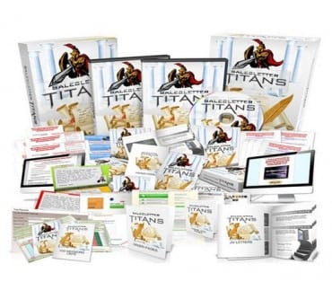 Sales Letter Titans bundle with 100 sales letters and resell rights for digital marketing domination
