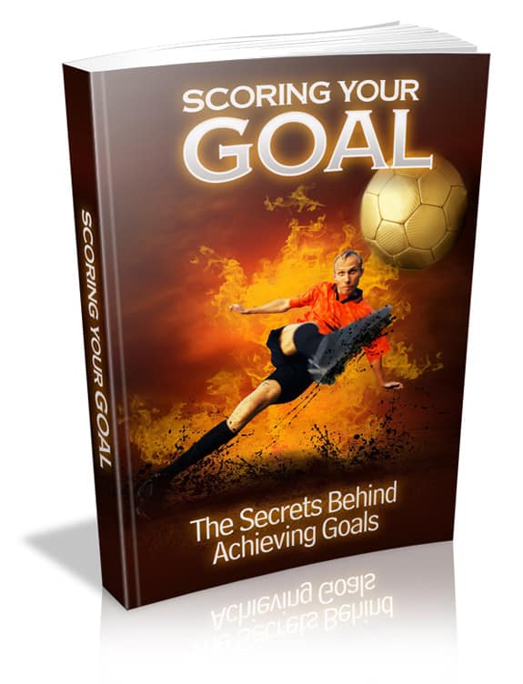 PLR MRR goal achievement guide ebook cover with motivational theme