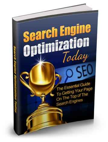 SEO digital eBook cover illustrating search engine optimization techniques for ranking success