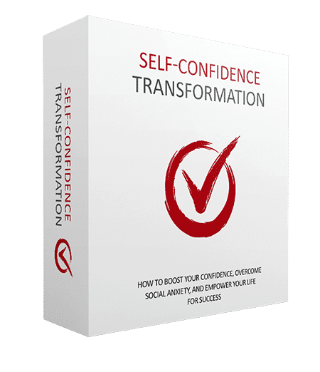 eBook cover for self‑confidence transformation guide with PLR/MRR resell rights