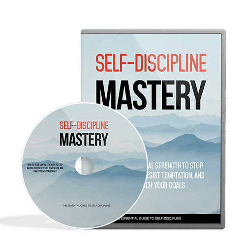 Self-discipline mastery digital course with resell rights for mental strength training
