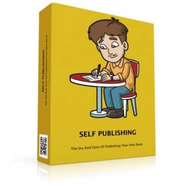 Self-publishing guide book with marketing and promotion tips for authors, digital download with PLR rights