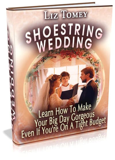 Shoestring wedding planning digital PLR MRR package - budget wedding guide with resell rights