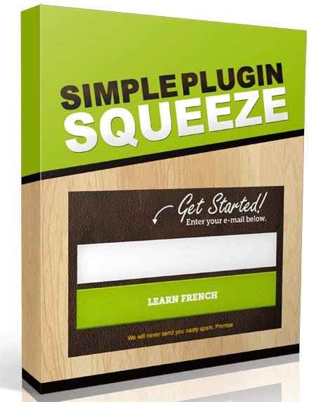 Simple Squeeze Page Plugin – PLR squeeze page software for email list building with full resell rights