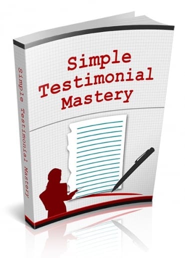 Simple Testimonial Mastery PLR eBook cover – get better testimonials instantly for your digital products