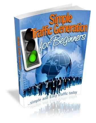 Simple Traffic Generation For Beginners – digital book cover with PLR MRR resell rights