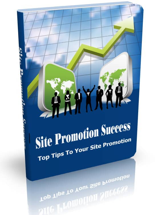 eBook cover for Site Promotion Success – digital download with PLR/MRR resell rights