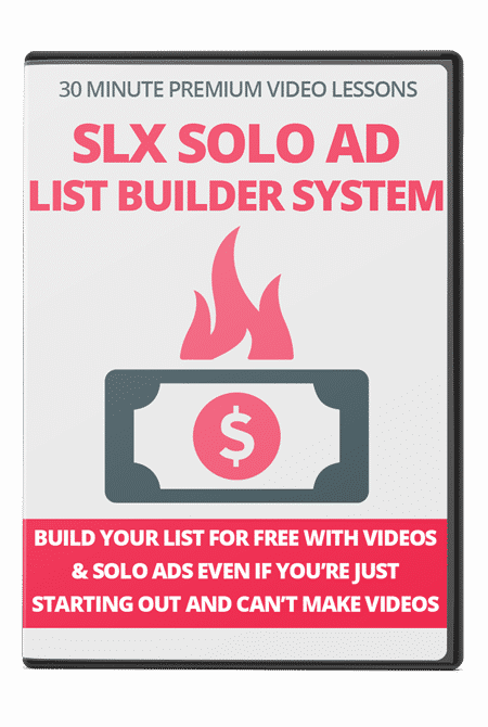 SLX Solo Ad List Builder System – digital PLR video course for email list growth